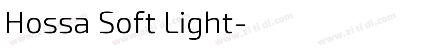 Hossa Soft Light字体转换